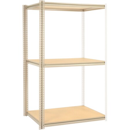 High Capacity Add-On Rack 48x24x843 Levels Wood Deck 1500 Lb Per Level Tan